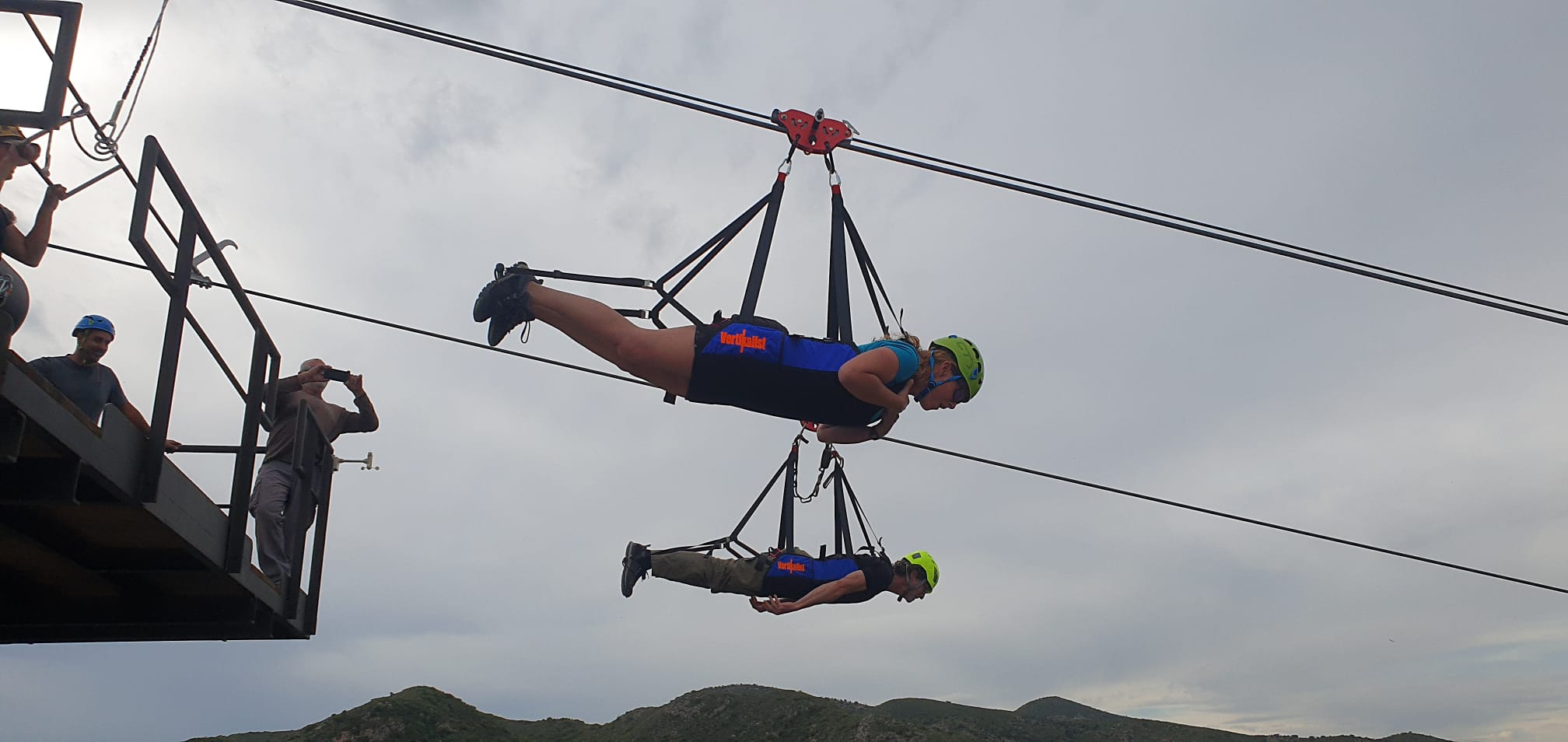 Salto Superman individual en la tirolina de Sunview Park