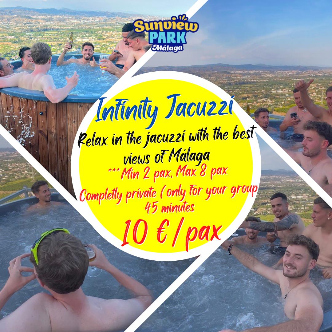 Infinity Jacuzzi Sunview Park: fully private, 45 minutes, from €10 per person