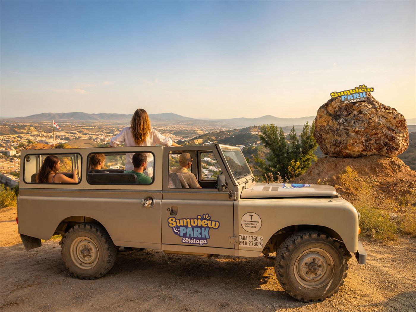 Ruta en Land Rover descapotable en Sunview Park
